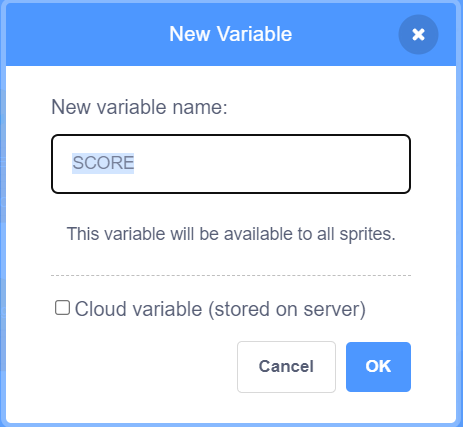 Stage, new variable SCORE