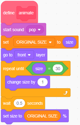 Object, animate custom block
