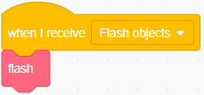 Object, when flash